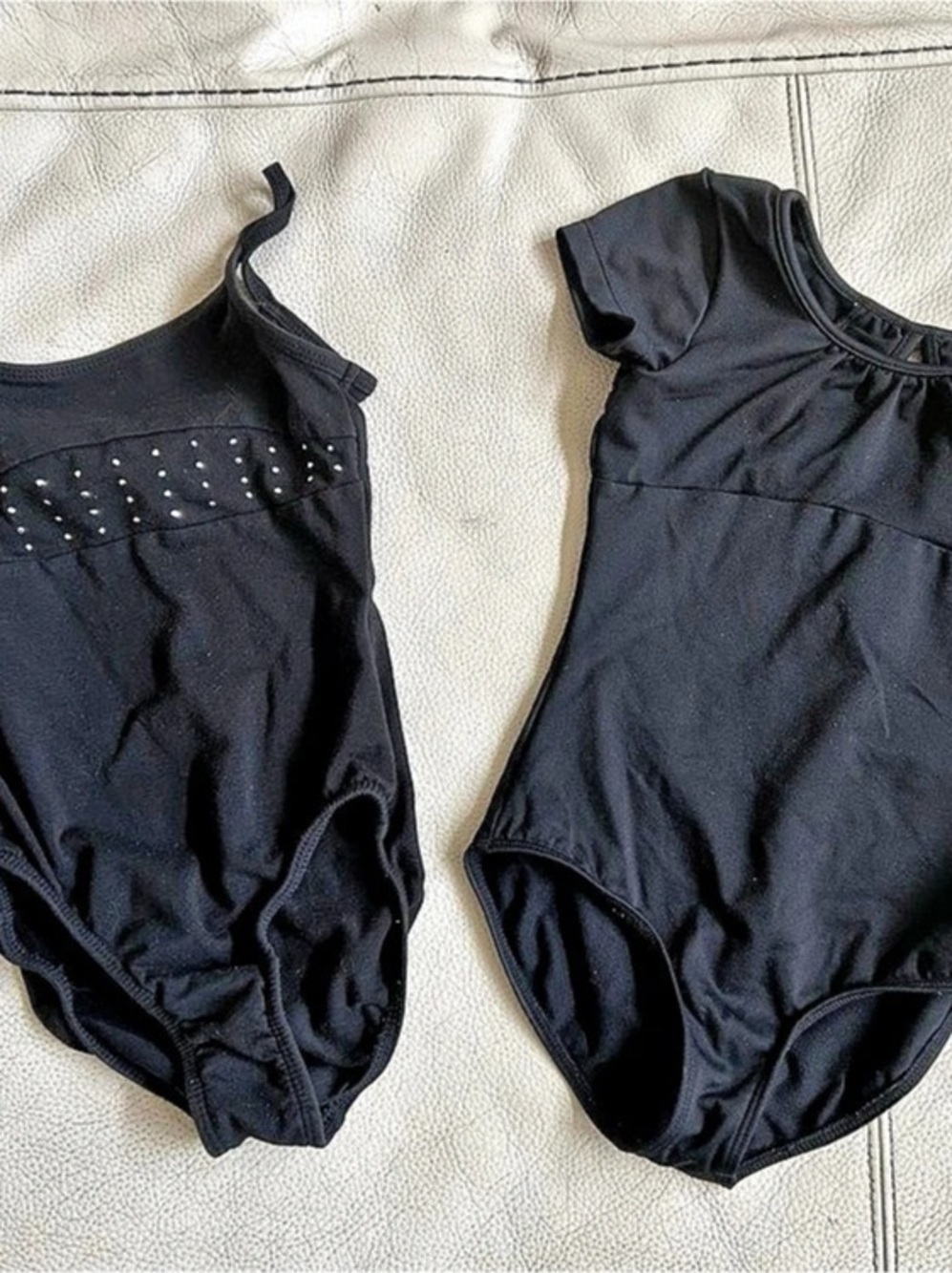 Black Dance Leotards Set, Size 6/6x